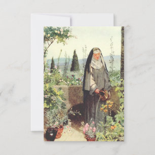 Carte De Remerciements Sainte Claire d'Assise Miroir de l'Éternité Image 
