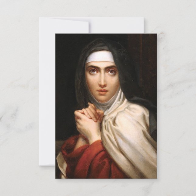 Carte De Remerciements Sainte Thérèse de Jésus (Devant)