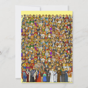 Carte De Remerciements Saints, All saints, Catholic Saints