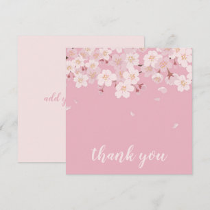 Carte de remerciements: SAKURA CHERRY BLOSSOMS