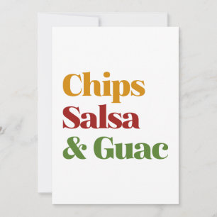 Carte De Remerciements Salsa Chips Et Guac