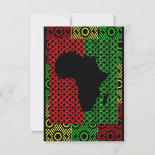 Carte De Remerciements Salutations africaines