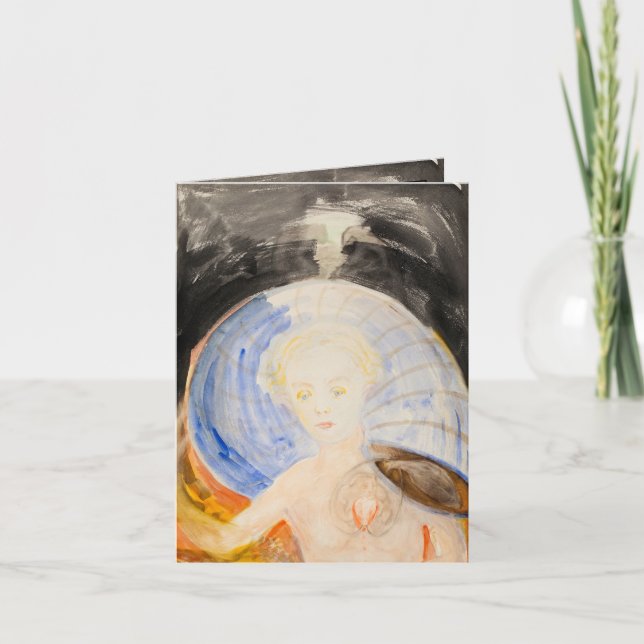 Carte De Remerciements Sans titre, 1934 par Hilma af Klint (Devant)