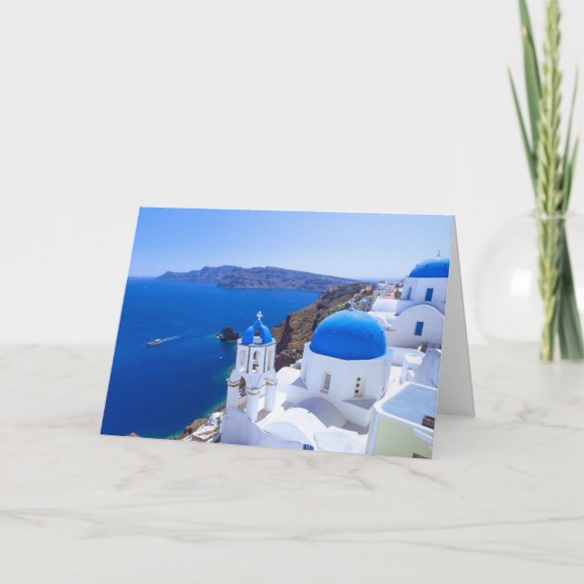 Carte De Remerciements Santorin (Devant)
