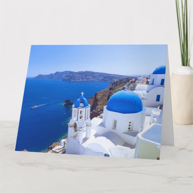 Carte De Remerciements Santorin (Devant)