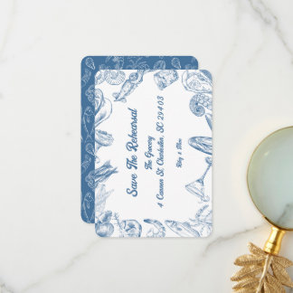 Carte De Remerciements Scales et Coquilles - Sauvegarder la répétition