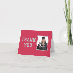 Carte De Remerciements School Colors Thank You Note