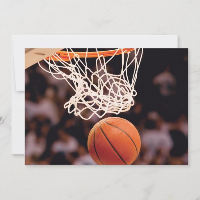 Carte De Remerciements Scoring de basket-ball (Devant)