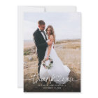 Script à la main avec Mariage de photos de coeur