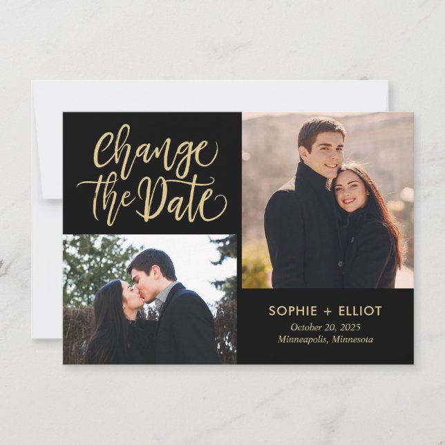 Carte De Remerciements Script Rapide MODIFICATION DE LA COULEUR Modifier  (Devant)