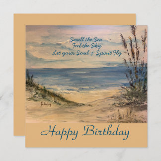 Carte De Remerciements Seagrass Flat  Card