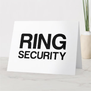 CARTE DE REMERCIEMENTS SÉCURITÉ DE BAGUE DE FIANÇAILLES