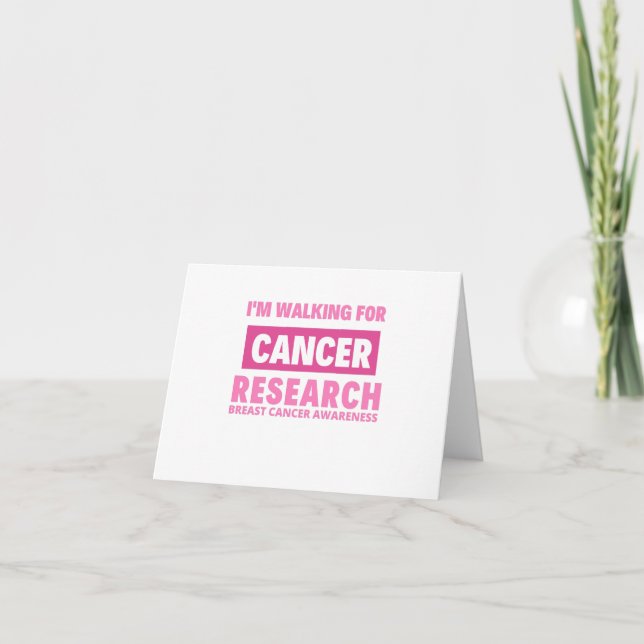 CARTE DE REMERCIEMENTS SENSIBILISATION À LA RECHERCHE SUR LE CANCER DU SE (Devant)