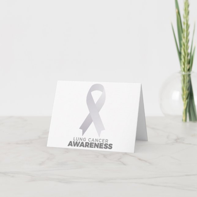 Carte De Remerciements Sensibilisation au cancer du poumon (Devant)