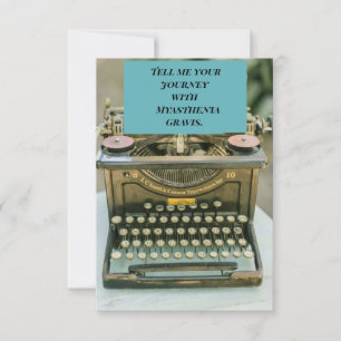 Carte De Remerciements Sensibilisation au myasthénie Gravis [D]