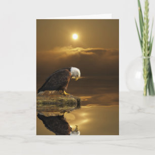 Carte De Remerciements Série de GRATITUDE d'Eagle chauve