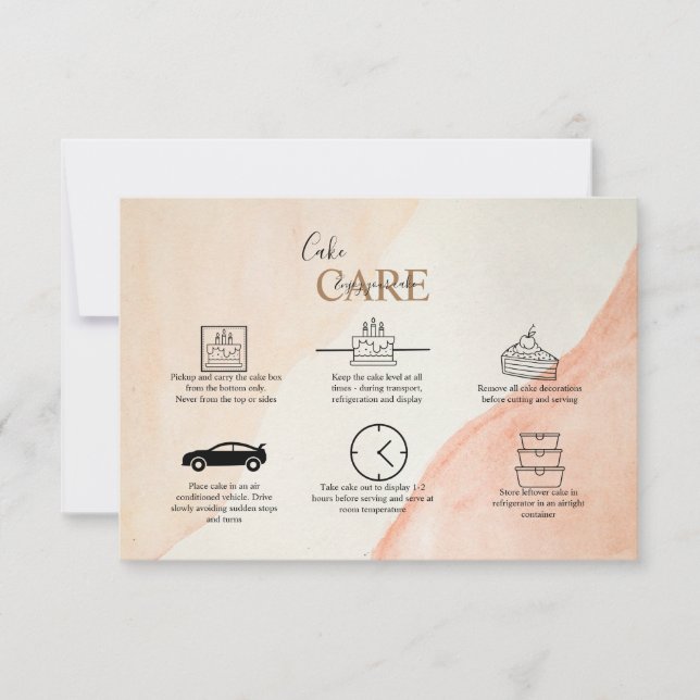 Carte De Remerciements Service Professionnel Minimal De Gâteaux En Terrac (Devant)