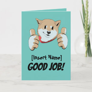 Carte De Remerciements Shiba Inu