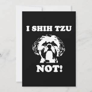 Carte De Remerciements Shih Tzu Lover I Shih Tzu Not Funny Dog