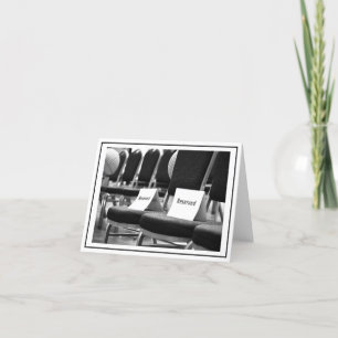 Carte De Remerciements Sièges réservés