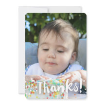 Simple Arrière - plan photo "Merci!"Carte