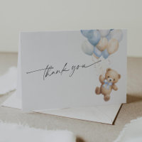Simple Bleu Teddy Ours bébé Garçon Douche