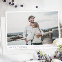 Simple Elegant Bleu Script Mariage photo personnal