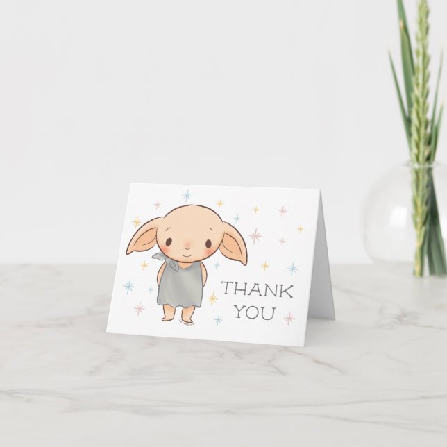 Carte De Remerciements Simple Harry Potter - Anniversaire de Dobby (Devant)