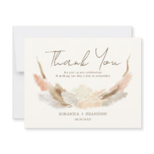 Simple Modern Rustic Pampas Grass Wedding