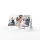Simple moderne noir Script photo Collage Mariage