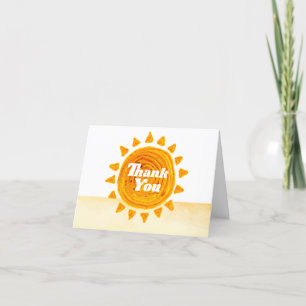 Carte De Remerciements Simple Voici Venir Le Baby shower Son Boho