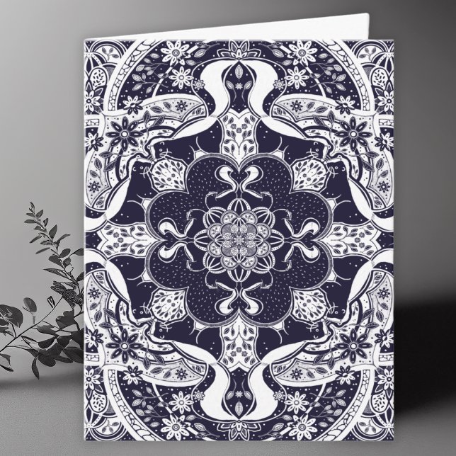 Carte De Remerciements Skunks Mandala Art Blank (Créateur téléchargé)