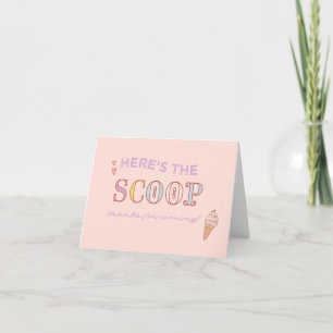 Carte de remerciements SOCIAL de FÊTE