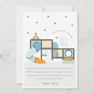 Carte De Remerciements Soft Play Center Indoor Jungle Gym Anniversaire de