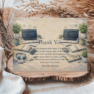 Carte De Remerciements Software Engineer Graduation