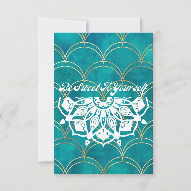 Carte De Remerciements Sois Douce Pour Toi-Même (Devant)