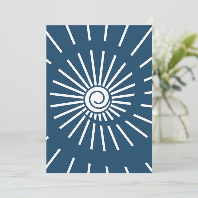 Carte De Remerciements Soleil 8 (Debout devant)