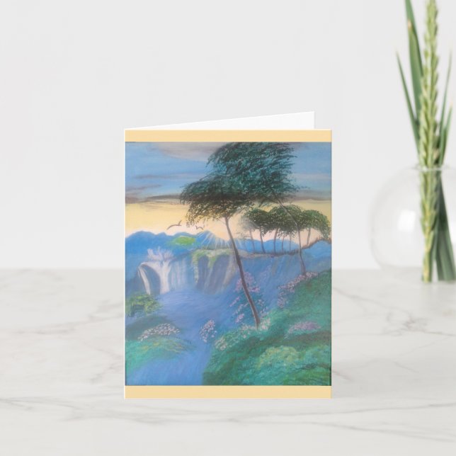 Carte De Remerciements Soleil levant (Devant)