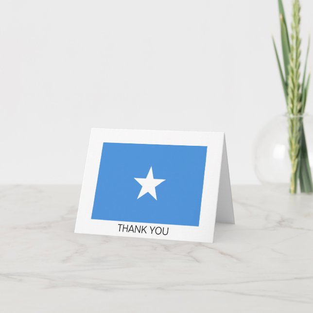 Carte De Remerciements Somalia Flag (Devant)