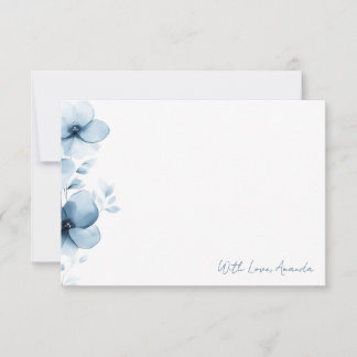 Carte De Remerciements Something Blue Before I Do Bridal Shower