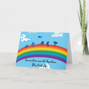 Carte De Remerciements Somewhere over the rainbow
