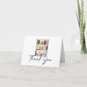 Carte De Remerciements Son nouveau chapitre commence Livre thème douche d