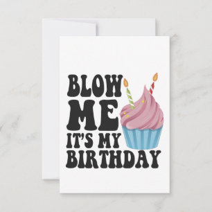 Carte De Remerciements Souffle-moi C'est mon Anniversaire Funny Anniversa