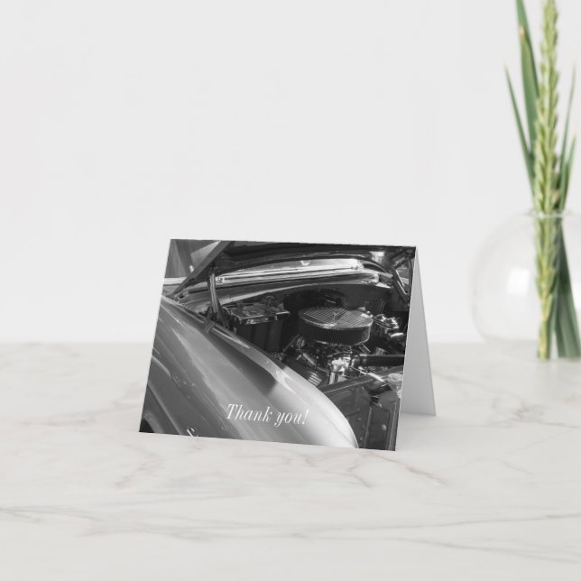 Carte De Remerciements Sous La Hotte (Devant)