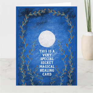 Carte De Remerciements Spirituel magique nuit secrète lune se remettre bi