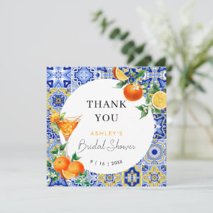 Carte De Remerciements Spritz Méditerranéen Arch Enterrement de Vie de Je