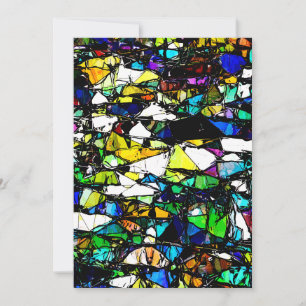 Carte De Remerciements Stained glass