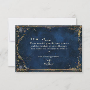 Carte De Remerciements Starry Night Romance Mariage