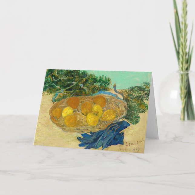 Carte De Remerciements Still Life of Oranges and Lemons Greeting Card (Devant)