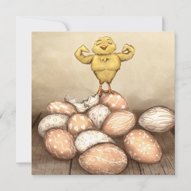 Carte De Remerciements Strong Chick Card (Devant)